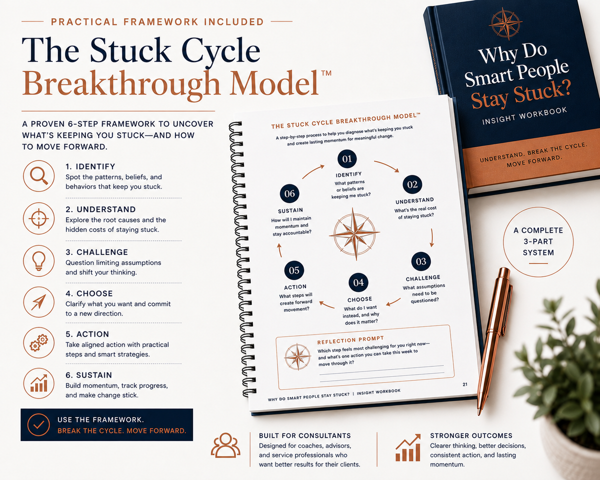 Why Do Smart People Stay Stuck?™ Complete Professional Set | Consultant-Grade PLR | Commercial Use image 2