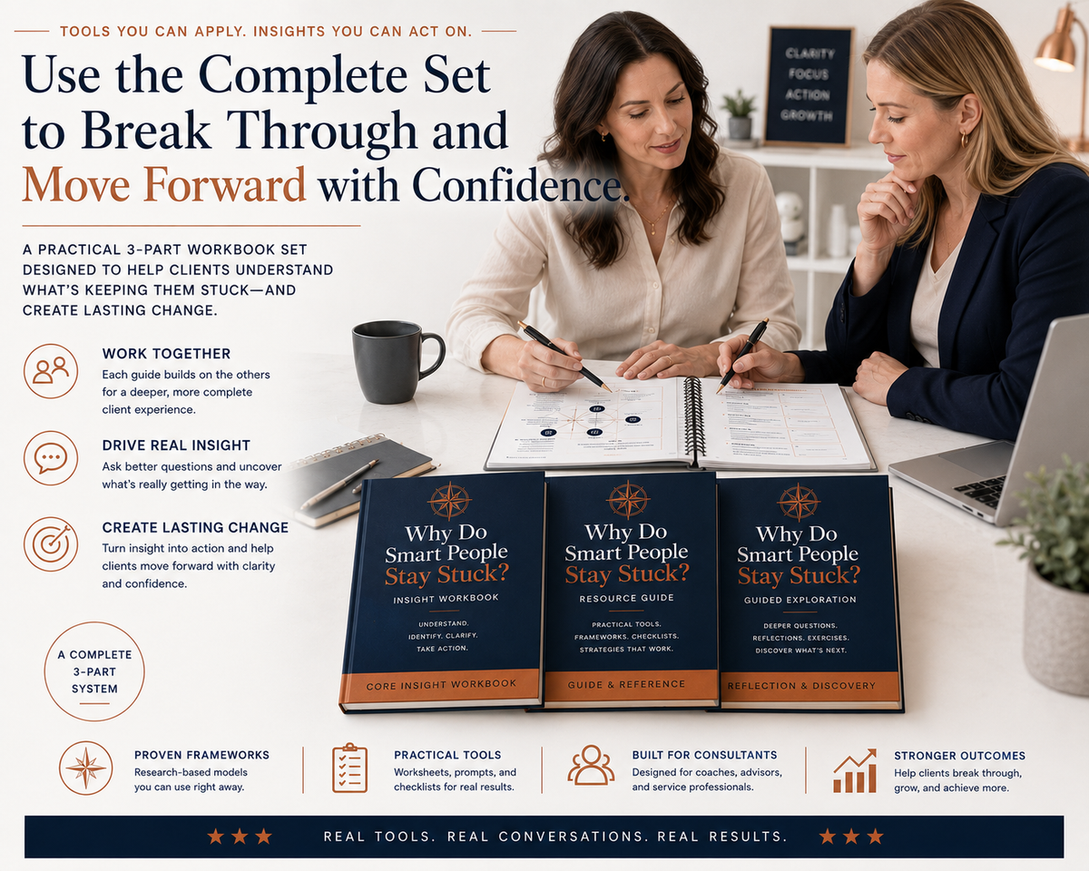 Why Do Smart People Stay Stuck?™ Complete Professional Set | Consultant-Grade PLR | Commercial Use image 3