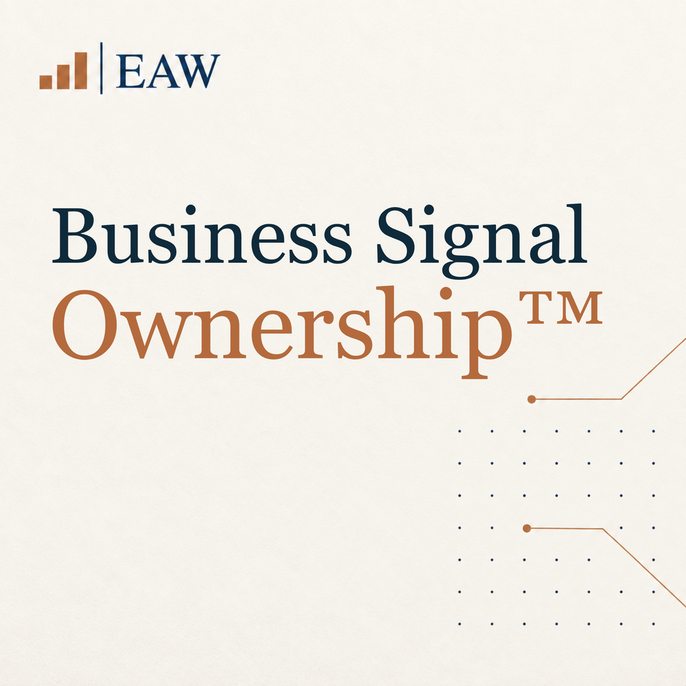 Business Signal Ownership™ | Understanding Why Your Business Isn't Being Recognized™