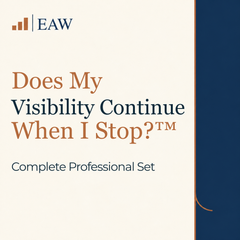 Does My Visibility Continue When I Stop?™ Complete Professional Set | Consultant-Grade PLR | Commercial Use