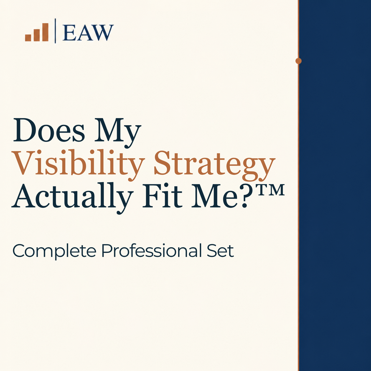Does My Visibility Strategy Actually Fit Me?™ Complete Professional Set | Consultant-Grade PLR | Commercial Use