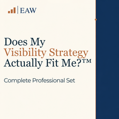 Does My Visibility Strategy Actually Fit Me?™ Complete Professional Set | Consultant-Grade PLR | Commercial Use