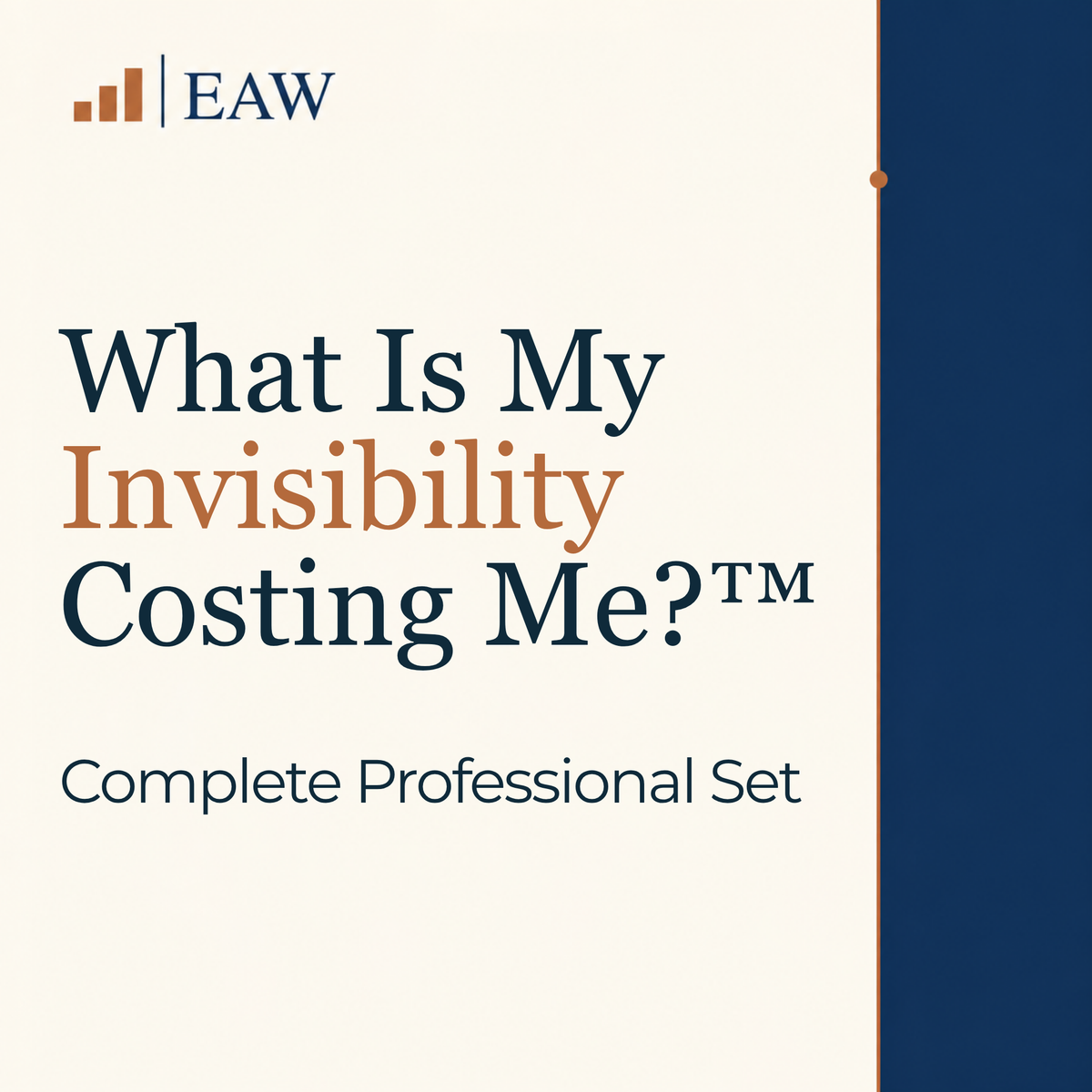 What Is My Invisibility Costing Me?™ Complete Professional Set | Consultant-Grade PLR | Commercial Use